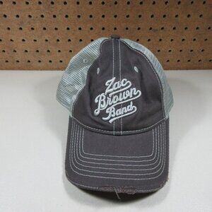 Southern Sound mens brown distressed Zac Brown Band mesh strapback hat